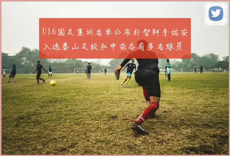 U16国足集训名单公布朴智轩李佑安入选泰山足校和申花各有多名球员参与